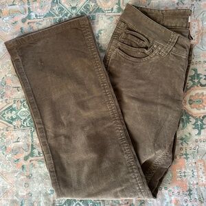 Christopher Blue Stretch Corduroy Pants, Size 6